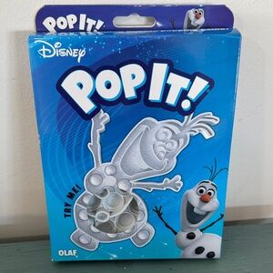 Disney Olaf Pop It! Blue and White Toy NWT
